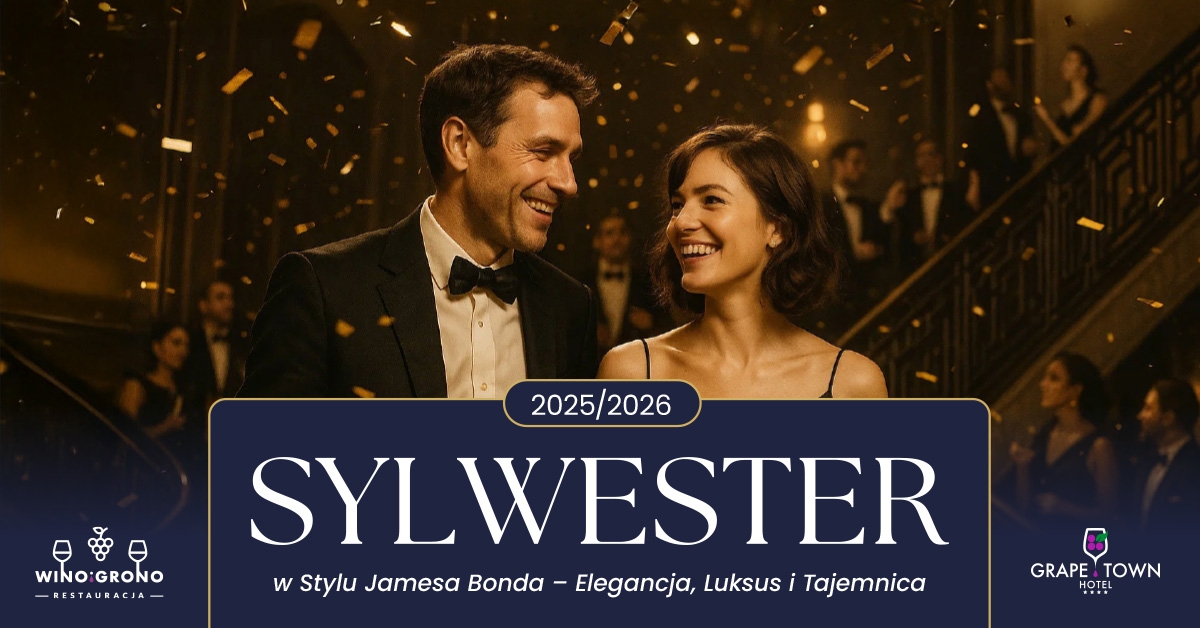 Sylwester w Stylu Jamesa Bonda I Wino i Grono