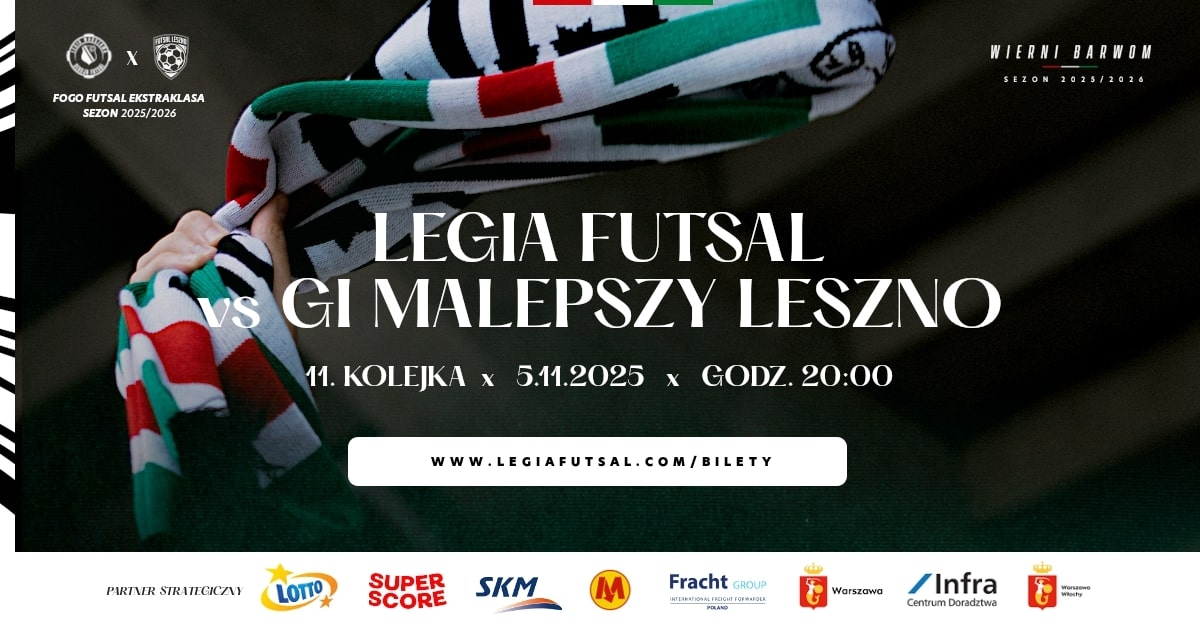 Legia Warszawa Futsal vs GI Malepszy Leszno