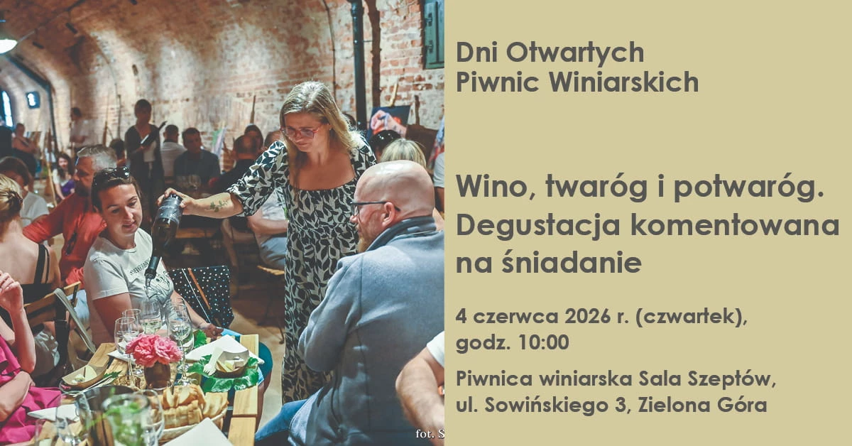 Wino, twaróg i potwaróg. Degustacja komentowana na śniadanie